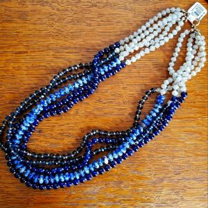 Ann Taylor Loft 5 strand bead necklace